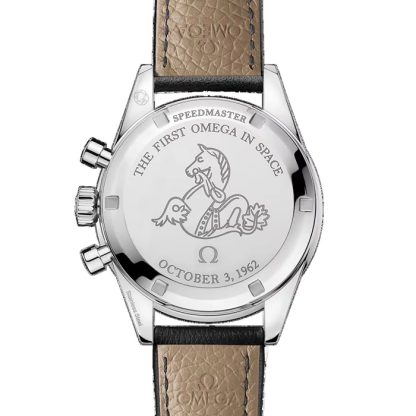 Omega Speedmaster Anniversary Series 40mm Montre Homme Bleu -bracelet cuir noir O31032405006001 – Image 3
