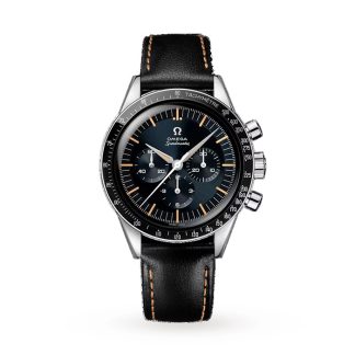 Omega Speedmaster Anniversary Series 40mm Montre Homme Bleu -bracelet cuir noir O31032405006001