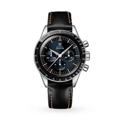 Omega Speedmaster Anniversary Series 40mm Montre Homme Bleu -bracelet cuir noir O31032405006001