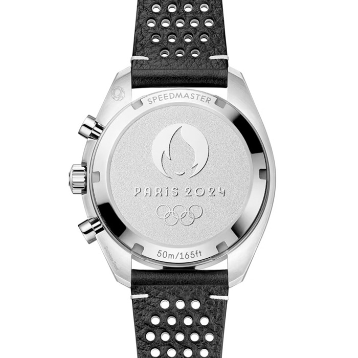 Omega Speedmaster Chronoscope Paris 2024 Olympics 43mm Montre Homme Cuir O52232435102001 – Image 3