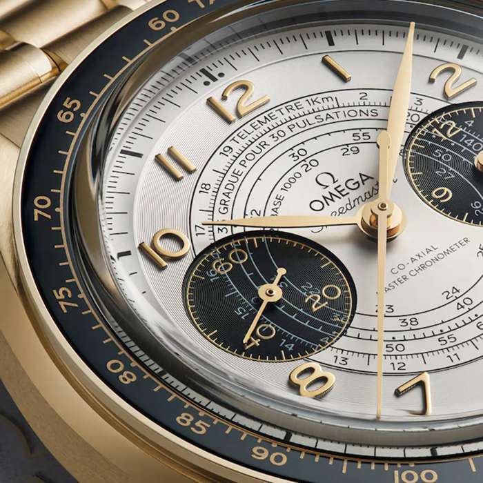 Omega Speedmaster Chronoscope Paris 2024 Olympics 43mm Montre Homme Moonshine Gold O52260435102001 – Image 2