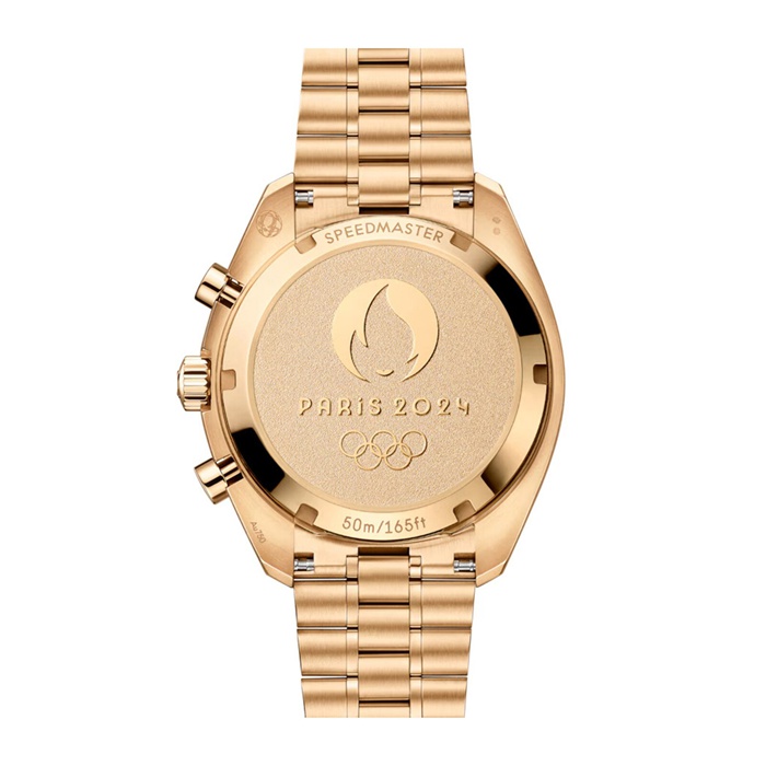 Omega Speedmaster Chronoscope Paris 2024 Olympics 43mm Montre Homme Moonshine Gold O52260435102001 – Image 3