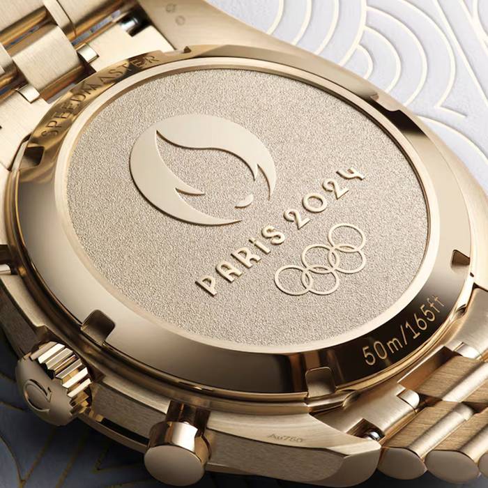 Omega Speedmaster Chronoscope Paris 2024 Olympics 43mm Montre Homme Moonshine Gold O52260435102001 – Image 4