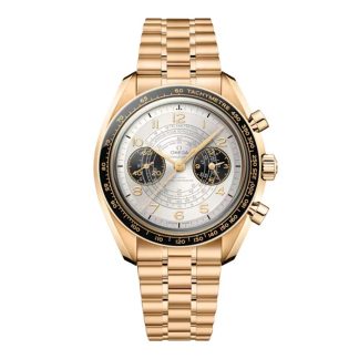 Omega Speedmaster Chronoscope Paris 2024 Olympics 43mm Montre Homme Moonshine Gold O52260435102001