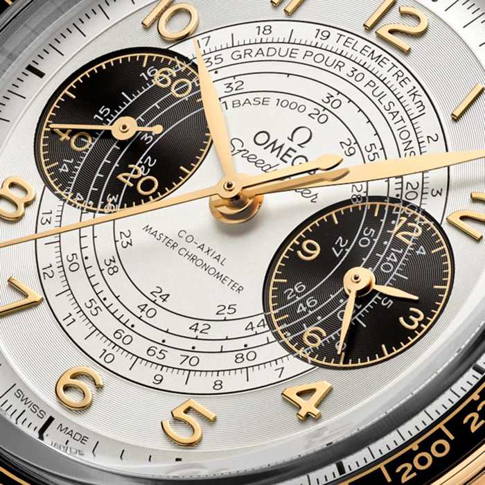Omega Speedmaster Chronoscope Paris 2024 Olympics 43mm Montre Homme Moonshine Gold O52262435102001 – Image 3