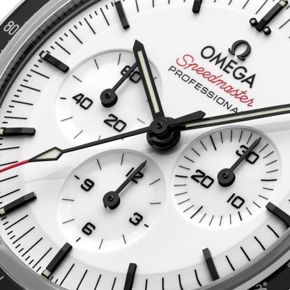 Omega Speedmaster Moonwatch Professional 42mm Montre Homme Caoutchouc Blanc O31032425004002 – Image 4