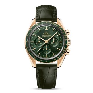 Omega Speedmaster Moonwatch Professional Co-Axial Master Chronometer Chronograph 42mm Montre Homme Green Moonshine Gold O31063425010001