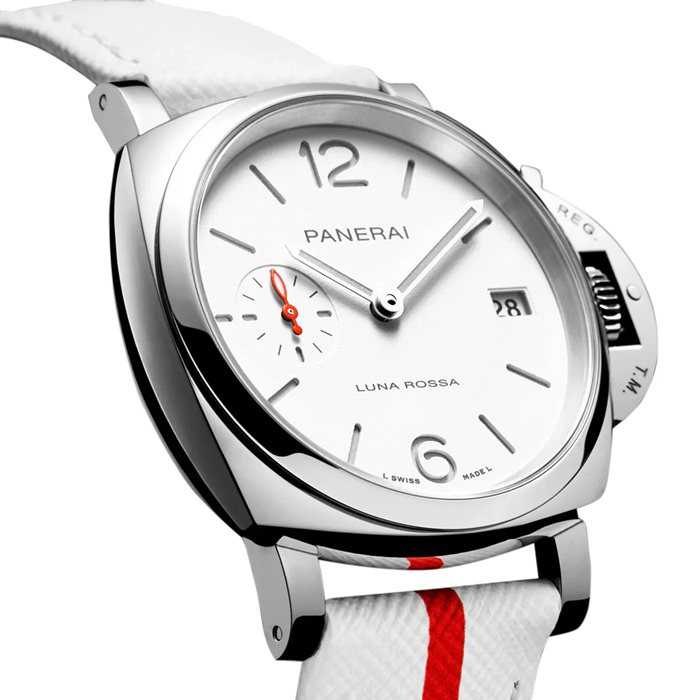 Panerai Luminor Due Luna Rossa 38mm Ladies Watch White PAM01378 – Image 2