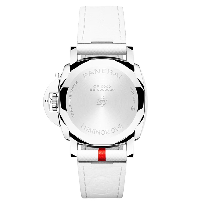 Panerai Luminor Due Luna Rossa 38mm Ladies Watch White PAM01378 – Image 4