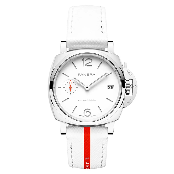 Panerai Luminor Due Luna Rossa 38mm Ladies Watch White PAM01378