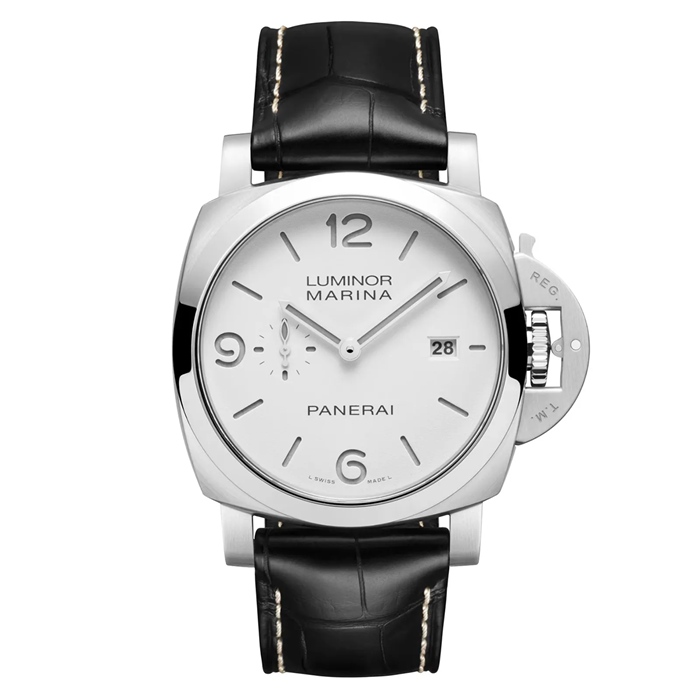 Panerai Luminor Marina 44mm Mens Watch White PAM03314