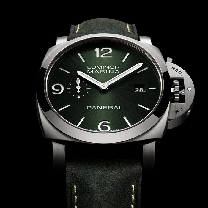 Panerai Luminor Marina Titanio 44mm Montre Homme Vert PAM03325 – Image 3