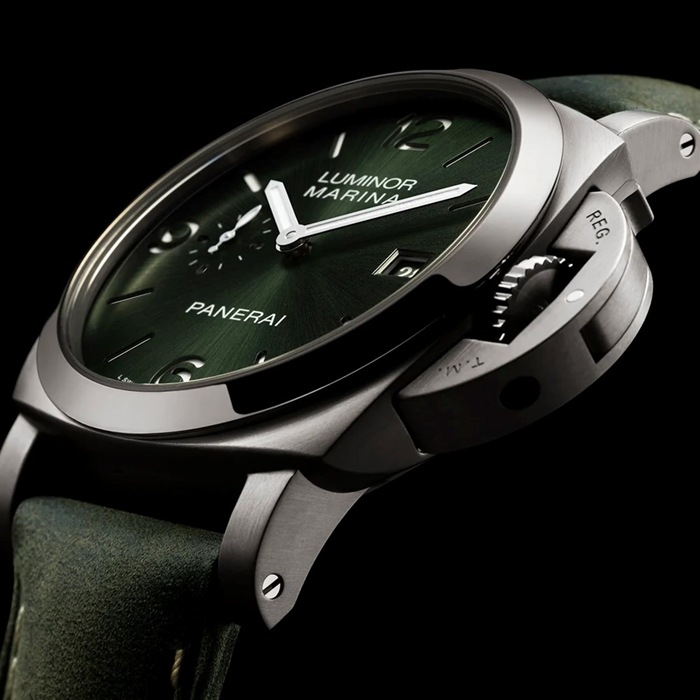 Panerai Luminor Marina Titanio 44mm Montre Homme Vert PAM03325 – Image 4