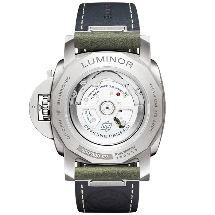 Panerai Luminor Marina Titanio 44mm Montre Homme Vert PAM03325 – Image 5