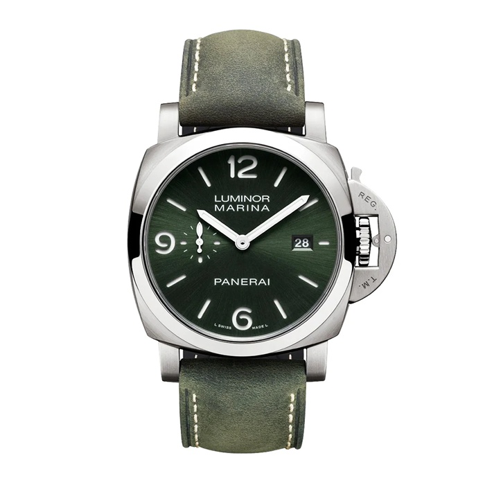 Panerai Luminor Marina Titanio 44mm Montre Homme Vert PAM03325