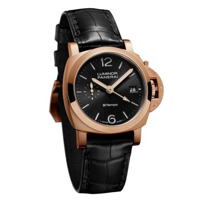 Panerai Luminor Quaranta BiTempo Goldtech 40mm Montre Homme Noir PAM01641 – Image 2