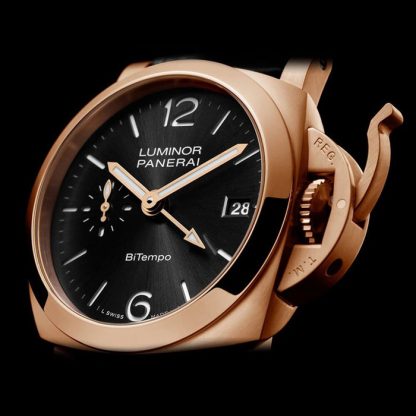 Panerai Luminor Quaranta BiTempo Goldtech 40mm Montre Homme Noir PAM01641 – Image 3