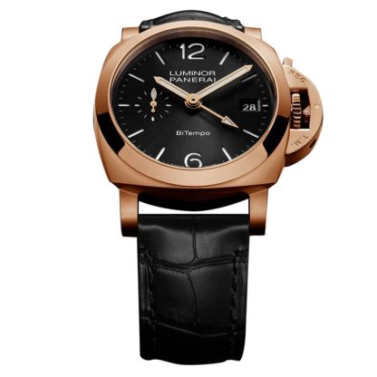 Panerai Luminor Quaranta BiTempo Goldtech 40mm Montre Homme Noir PAM01641 – Image 4