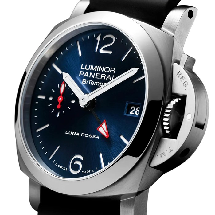 Panerai Luminor Quaranta BiTempo Luna Rossa 40mm Montre Homme Bleu PAM01404 – Image 2