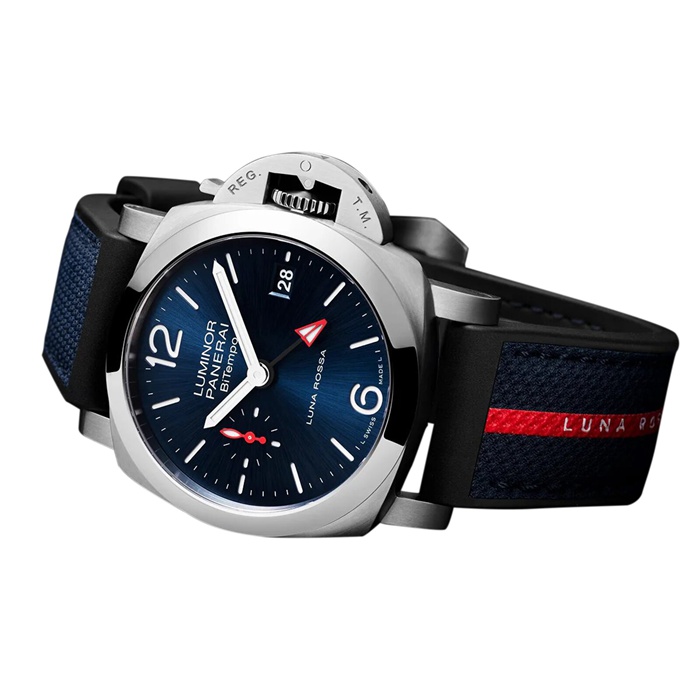 Panerai Luminor Quaranta BiTempo Luna Rossa 40mm Montre Homme Bleu PAM01404 – Image 3