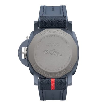 Panerai Submersible QuarantaQuattro Luna Rossa Ti-Ceramitech 44mm Montre Homme Bleu PAM01466 – Image 2