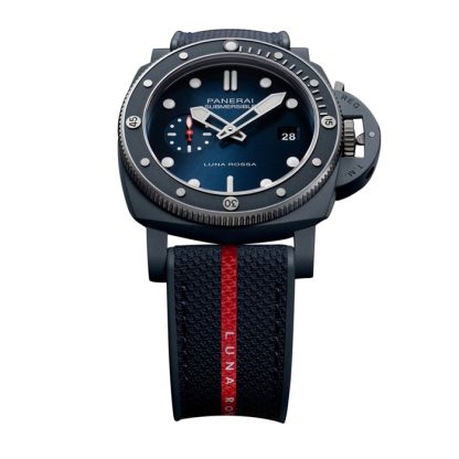 Panerai Submersible QuarantaQuattro Luna Rossa Ti-Ceramitech 44mm Montre Homme Bleu PAM01466 – Image 4