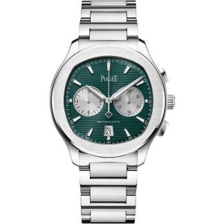 Piaget Polo Chronograph 42mm Mens Watch Green G0A49024