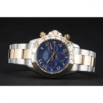 Replica Rolex Cosmograph Daytona Blue Dial Two Tone Stainless Steel Bracelet 1454246 – Image 5