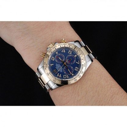 Replica Rolex Cosmograph Daytona Blue Dial Two Tone Stainless Steel Bracelet 1454246 – Image 10