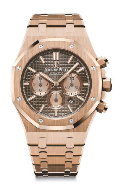 Réplique Audemars Piguet Chronographe à remontage automatique Royal Oak Marron 26331OR.OO.1220OR.02