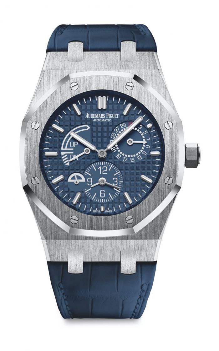 Réplique Audemars Piguet Royal Oak Dual Time Blue 26124ST.OO.D018CR.01