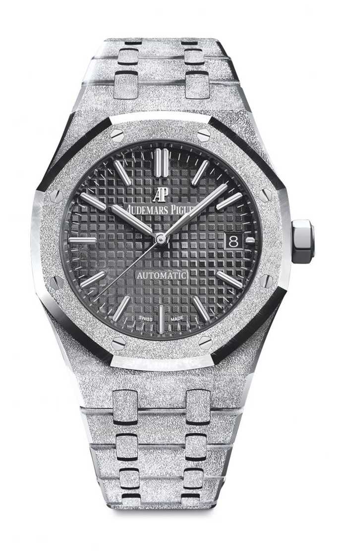 Réplique Audemars Piguet Royal Oak Frosted Gold Selfwinding Black 15454BC.GG.1259BC.03