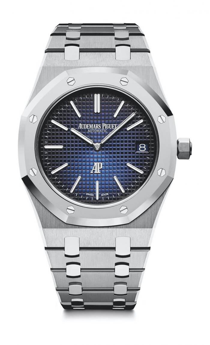 Réplique Audemars Piguet Royal Oak Jumbo Extra-Thin Blue 15202IP.OO.1240IP.01