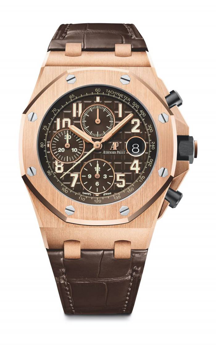 Réplique Audemars Piguet Royal Oak Offshore Chronographe Automatique Marron 26470OR.OO.A099CR.01