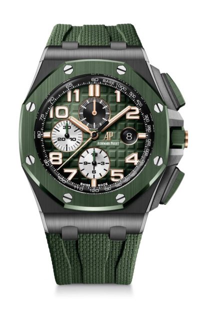 Réplique Audemars Piguet Royal Oak Offshore Chronographe Automatique Vert 26405CE-OO-A056CA-01