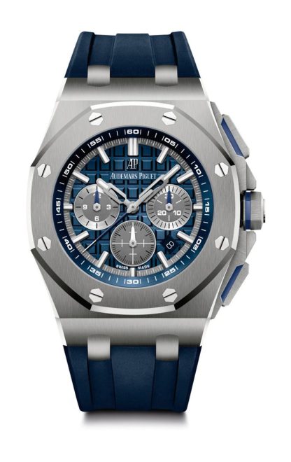 Réplique Audemars Piguet Royal Oak Offshore Chronographe à remontage automatique Bleu Argent 26480TI.OO.A027CA.01