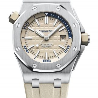 Réplique Audemars Piguet Royal Oak Offshore Diver Beige 15710ST.OO.A085CA.01