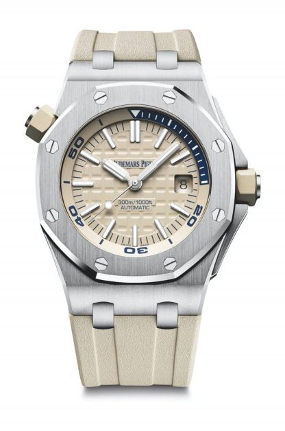 Réplique Audemars Piguet Royal Oak Offshore Diver Beige 15710ST.OO.A085CA.01