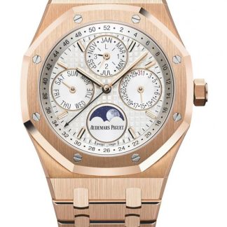 Réplique Audemars Piguet Royal Oak Quantième Perpétuel Argent 26574OR.OO.1220OR.01