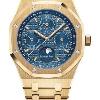 Réplique Audemars Piguet Royal Oak Quantième Perpétuel Bleu 26574BA.OO.1220BA.01