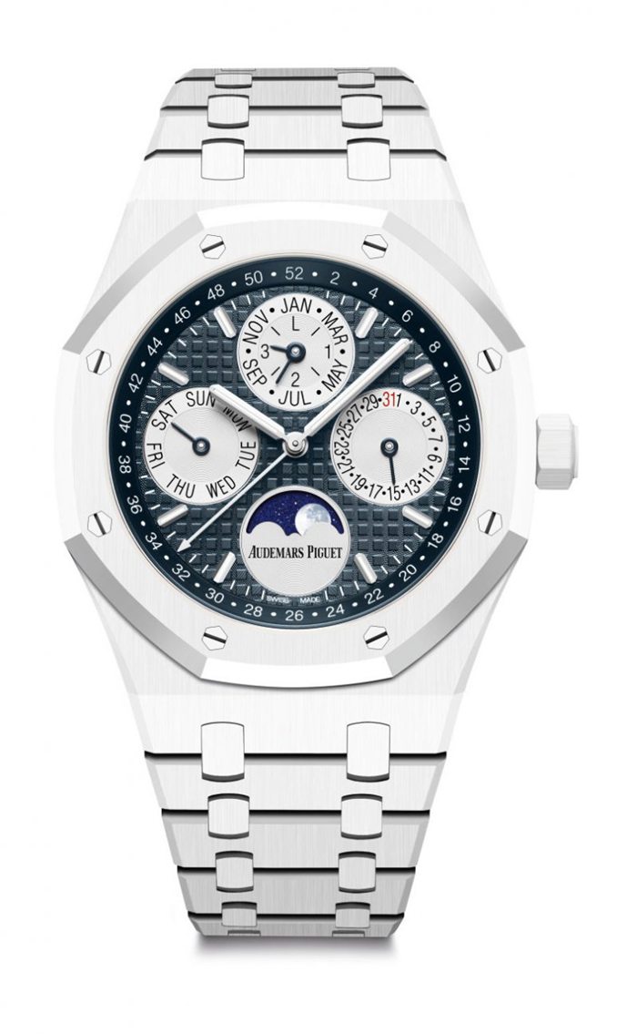 Réplique Audemars Piguet Royal Oak Quantième Perpétuel Bleu 26579CB.OO.1225CB.01