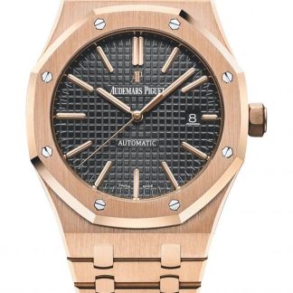 Réplique Audemars Piguet Royal Oak Quartz Noir 15400OR.OO.1220OR.01