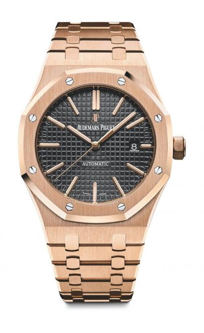 Réplique Audemars Piguet Royal Oak Quartz Noir 15400OR.OO.1220OR.01