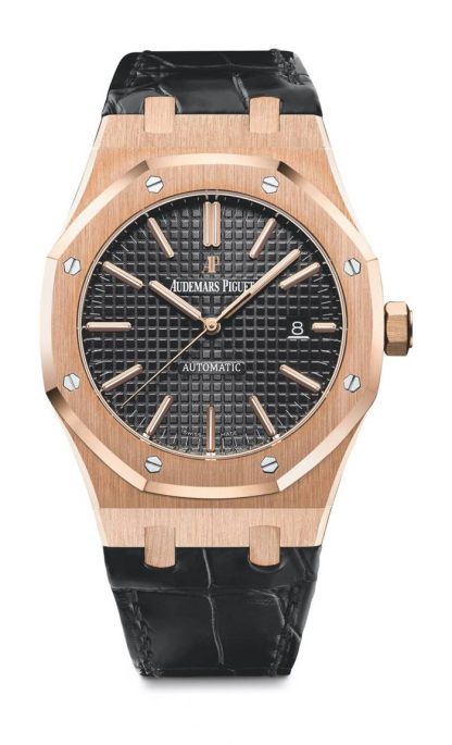 Réplique Audemars Piguet Royal Oak Quartz Noir 15400OR.OO.D002CR.01