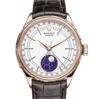 Réplique Rolex Cellini Moonphase 39 mm 18 kt Everose gold polished finish 50535
