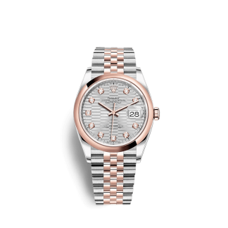 Réplique Rolex Datejust 126201 36mm Argent motif cannelé Jubilee