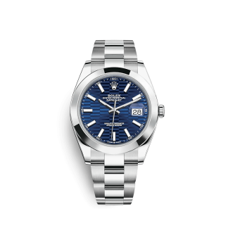 Réplique Rolex Datejust 126300 41mm Bleu vif Oyster