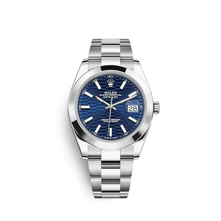 Réplique Rolex Datejust 126300 41mm Bleu vif Oyster