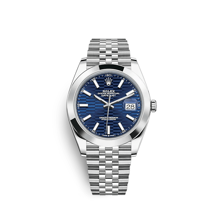Réplique Rolex Datejust 126300 41mm Bright blue Jubilee
