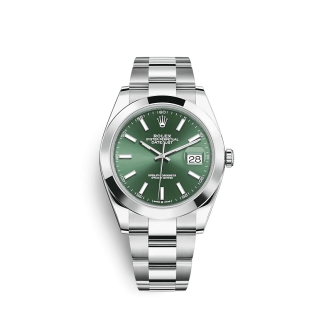 Réplique Rolex Datejust 126300 41mm Vert menthe Oyster